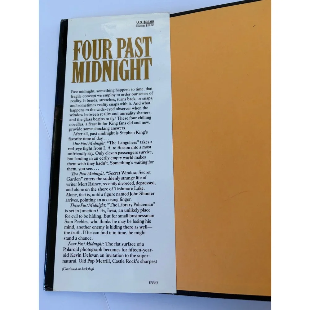 Stephen King Four Past Midnight First Edition 1st Printing 1990 Viking Hardcover